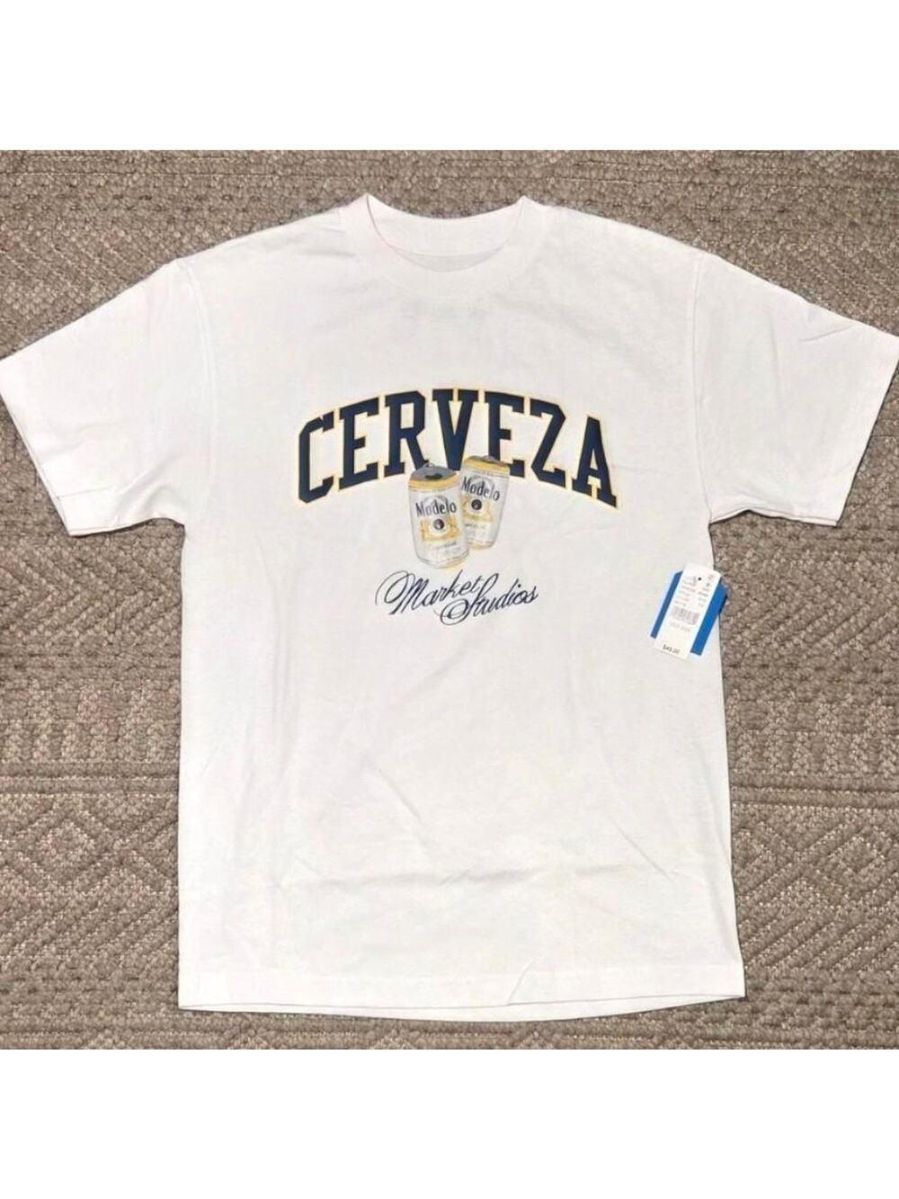 Modelo x Market Studios Cerveza Graphic Tee — Size Medium